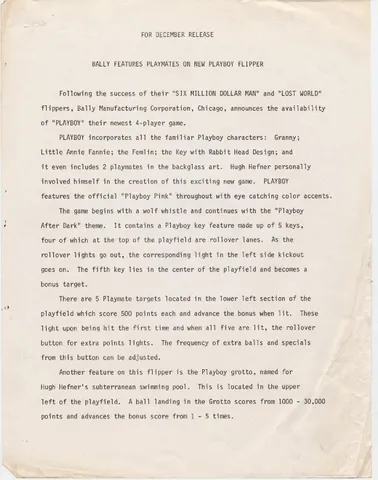 Press Release, Page 1