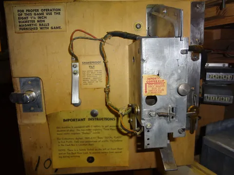 Inside Coin Door*