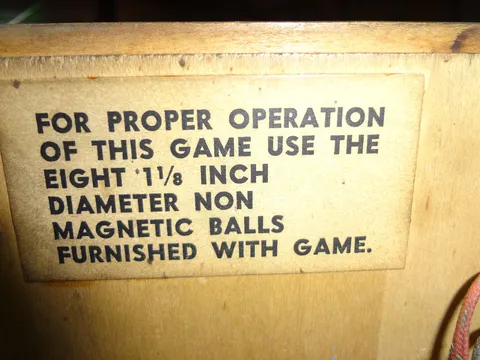 Inside Coin Door - Detail*