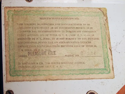 Manufacturer Certificate*