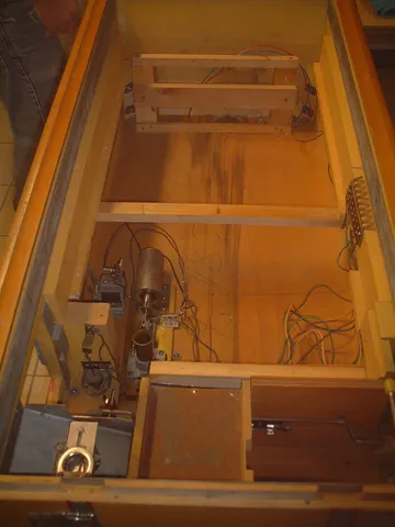 Inside Cabinet - Drain Board Removed