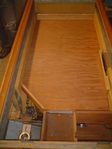Inside Cabinet - Drain Board Visible