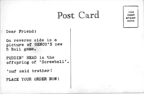Promotional Postcard - Back