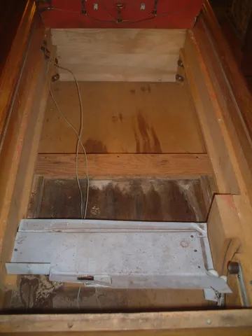 Inside Cabinet - Drain Board Removed*
