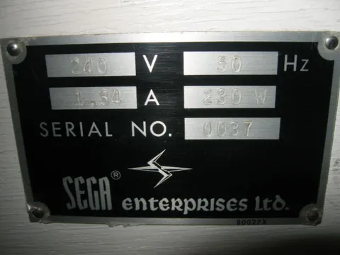 Serial Number Plate*