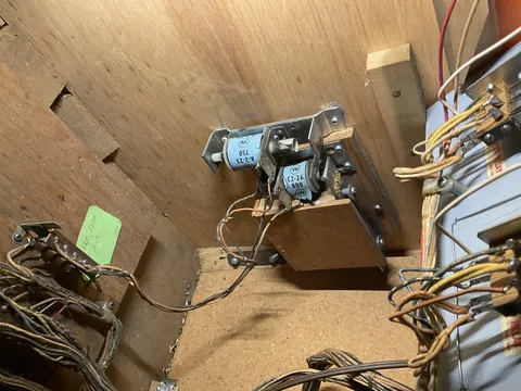 Inside Cabinet - Knocker and Wooden Chime Box