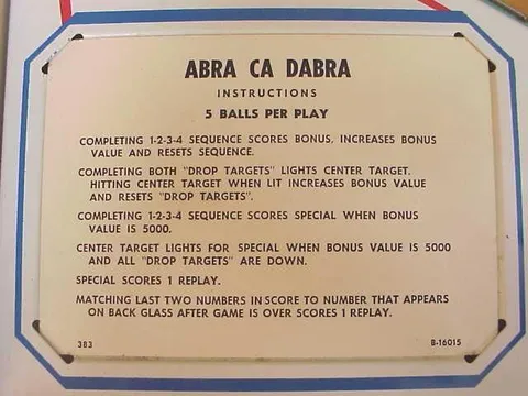 Instructions