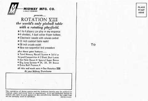 Postcard, Back
