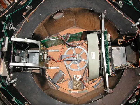 Playfield Rotation Mechanism Inside Cabinet
