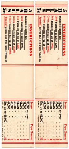 Instruction and Score Cards - ROXY SPL.
