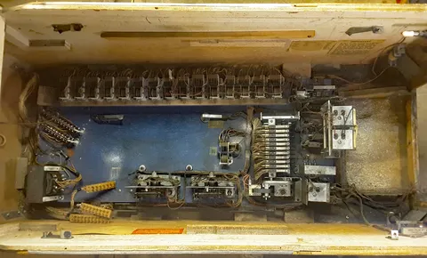 Early Production Inside Cabinet - No Extra Ball Jack*