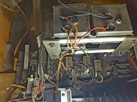 Early Production Inside Cabinet - Test Game Meters - Reverse*