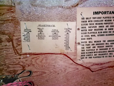 Early Production - Operator Adjustments Card*