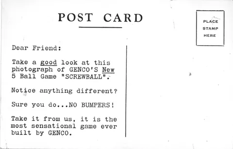 Promotional Postcard - Back