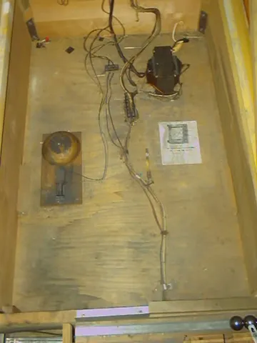 Inside Cabinet (with retrofit flippers)*