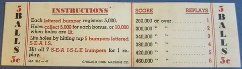 Instruction and Score Card