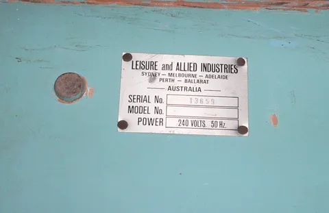 Australian Cabinet - Manufacturer Plate