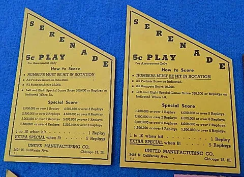 Instruction and Score Cards
