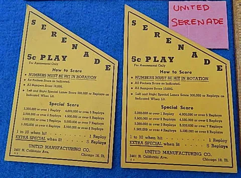 Instruction and Score Cards