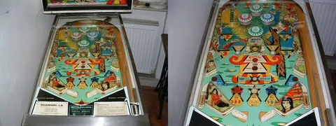 Playfield with Plastic Flippers