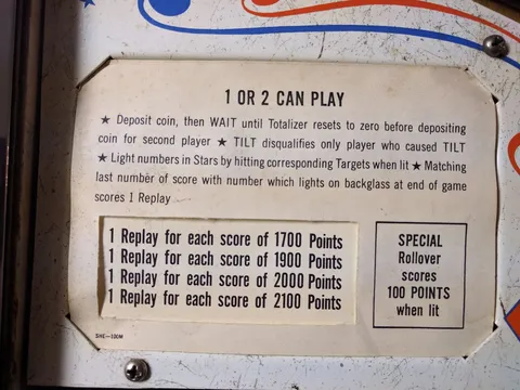 Instruction and Score Cards*