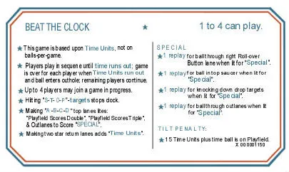 Instruction / Score Card