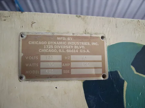 Manufacturer Plate