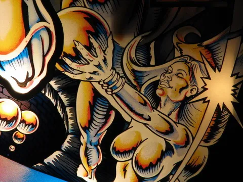 Illuminated Backglass - Detail