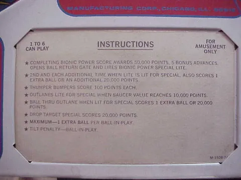 Instruction Card