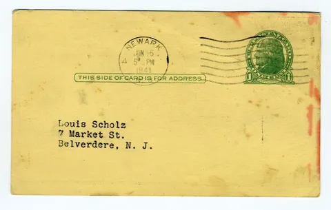 Post Card Advertisement - Reverse