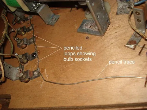 Sample Game - Under Playfield Pencil Tracing - Annotated*