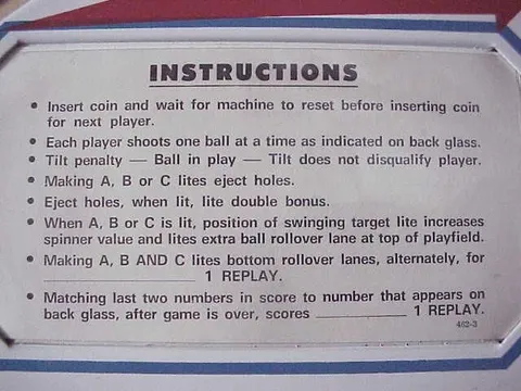 Instruction Card