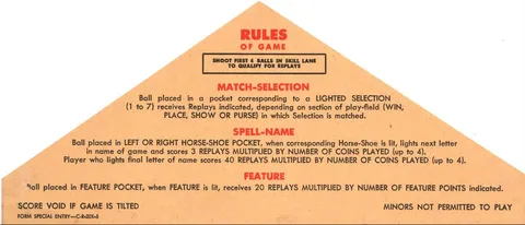 Instruction Card - 5 Ball