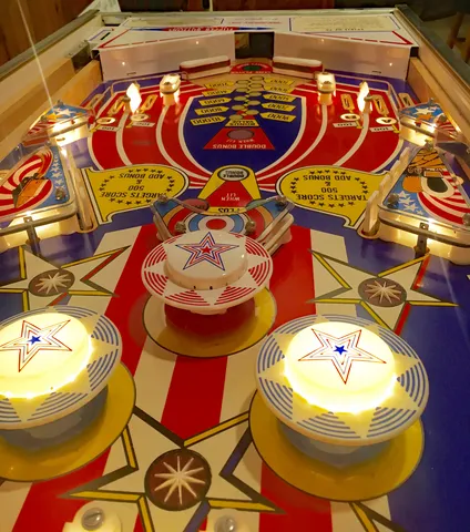 Sample Game - Illuminated Playfield - Downfield View*