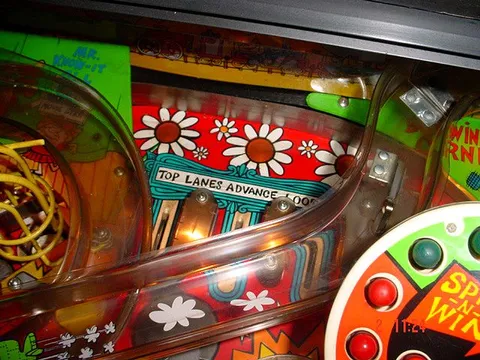 Black Cabinet Playfield - Detail