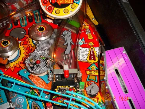 Black Cabinet Playfield - Detail