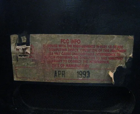 Black Cabinet Manufacture Date - Export to England*