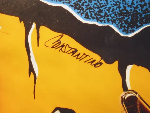 Artist Signature on Playfield*