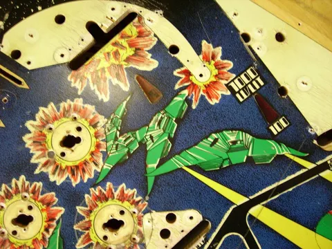 Stripped Playfield - Detail