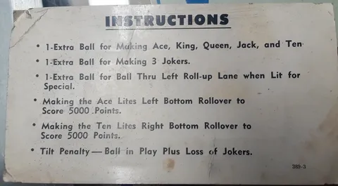 Instruction Card