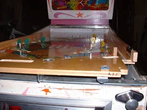 Playfield Edge Stamped "A.J.J."