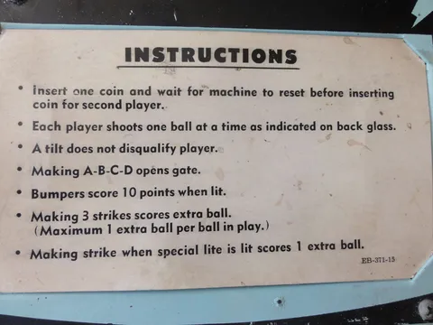 Instruction Card
