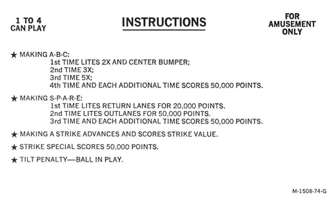 Instruction Card (Back)
