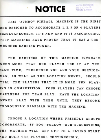 Letter to Operators