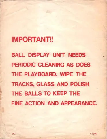 Cleaning Notice