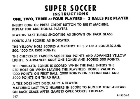 Instruction Card 3 Balls