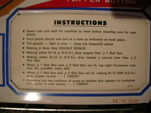Instruction Card