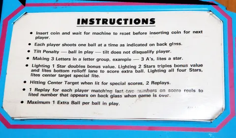 Instruction Card