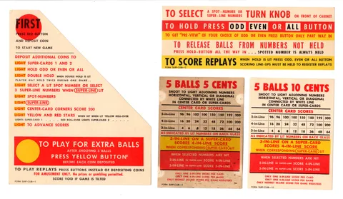 Instruction Cards and Score Cards