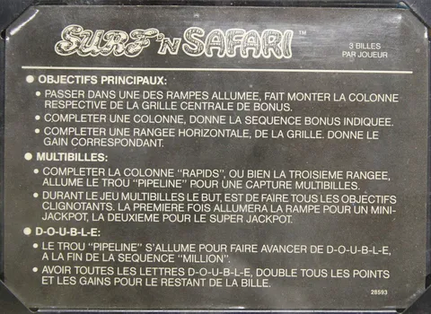 French Instruction Card - 3 Balls